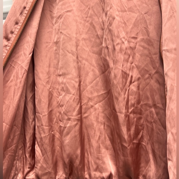 LIMITED Edition Pink Satin Embroidered Floral Billabong Jacket  Size Medium - Picture 13 of 15